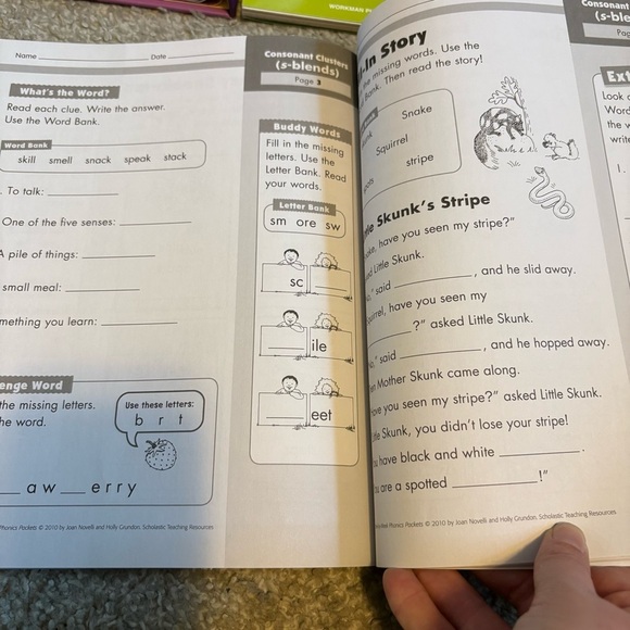 Kindergarten Workbook Set Bundle Lot Learning Star Wars Chewbaca Math Phonics - Picture 8 of 9